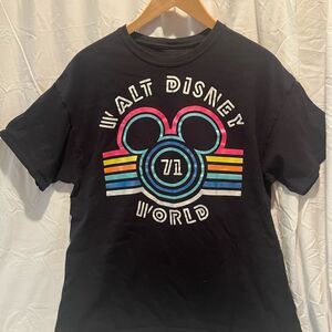 Walt Disney world 71 size xl tshirt vintage black with vibrant colors